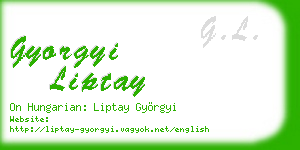 gyorgyi liptay business card