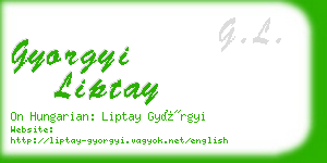 gyorgyi liptay business card